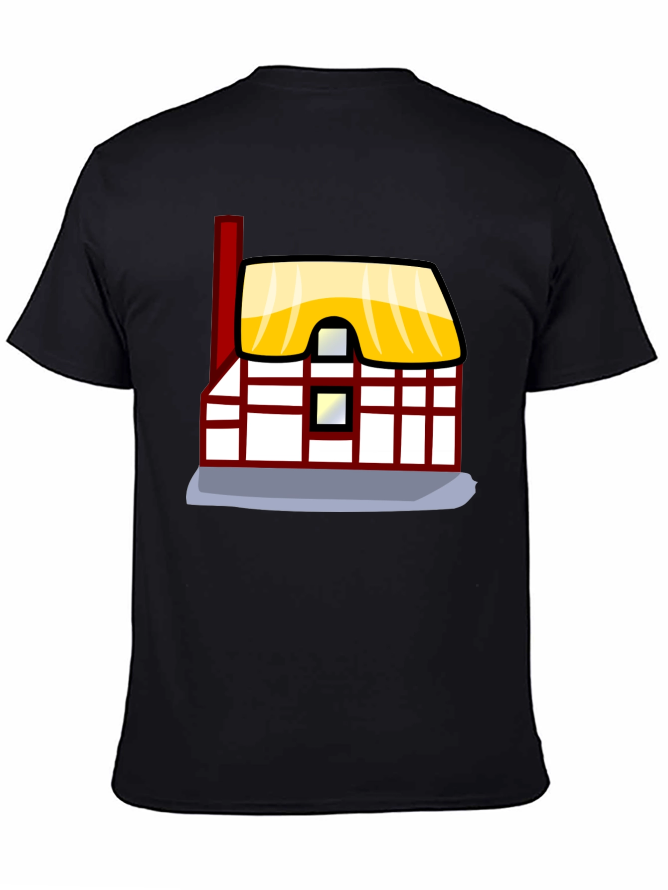 Cartoon House Graphic Tee - Unique Design