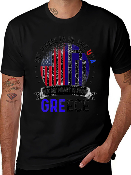 USA Greece Heritage T-Shirt