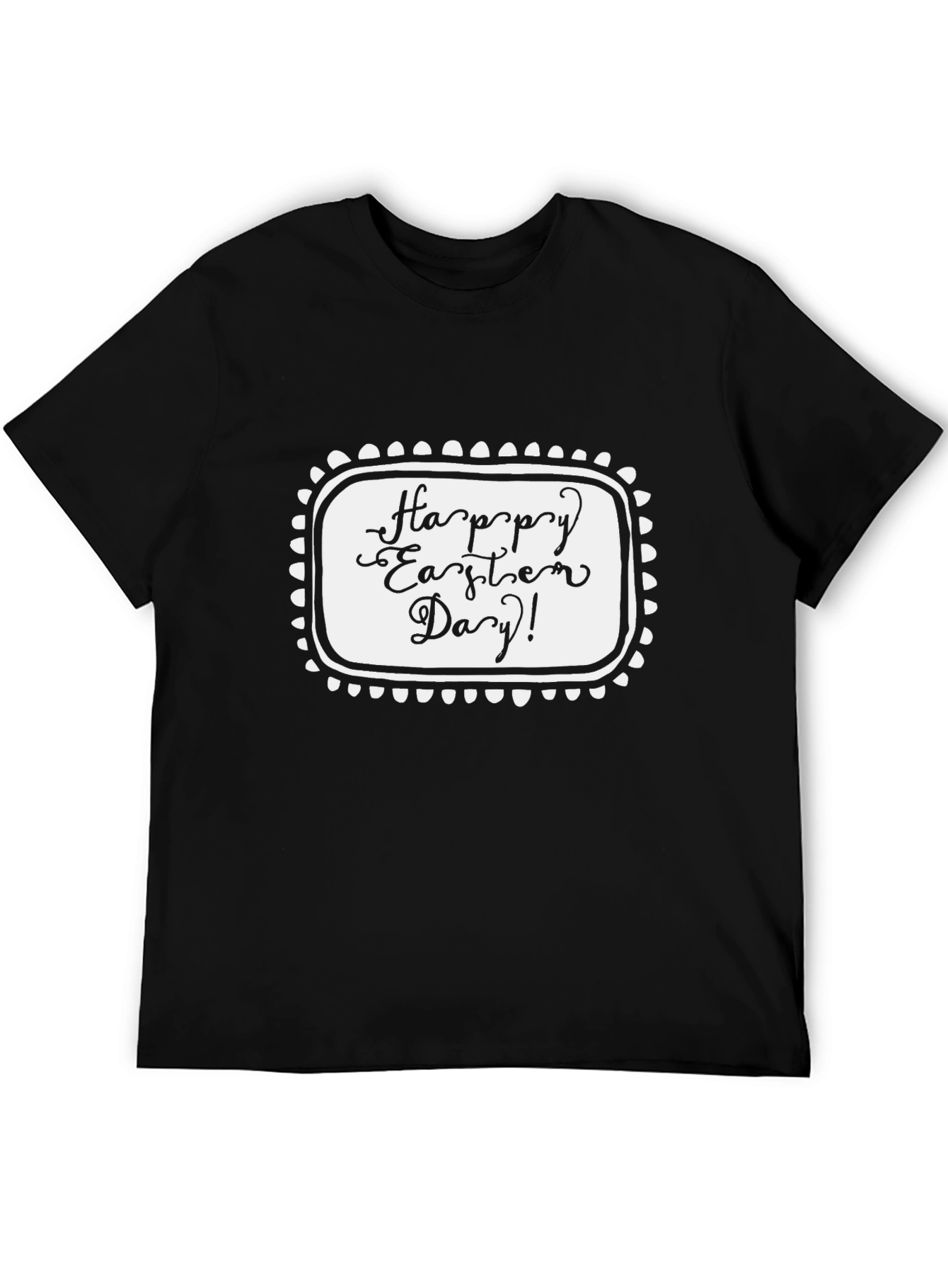Happy Easter Day Black T-Shirt