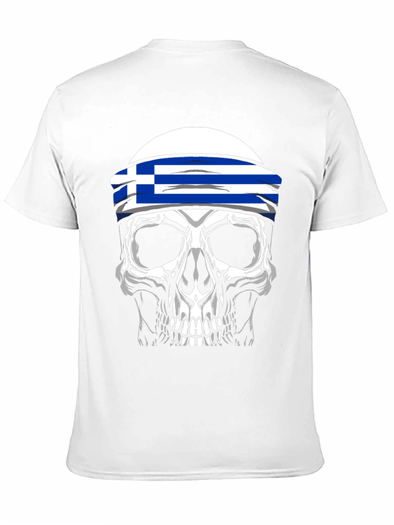 Greek Flag Skull T-Shirt