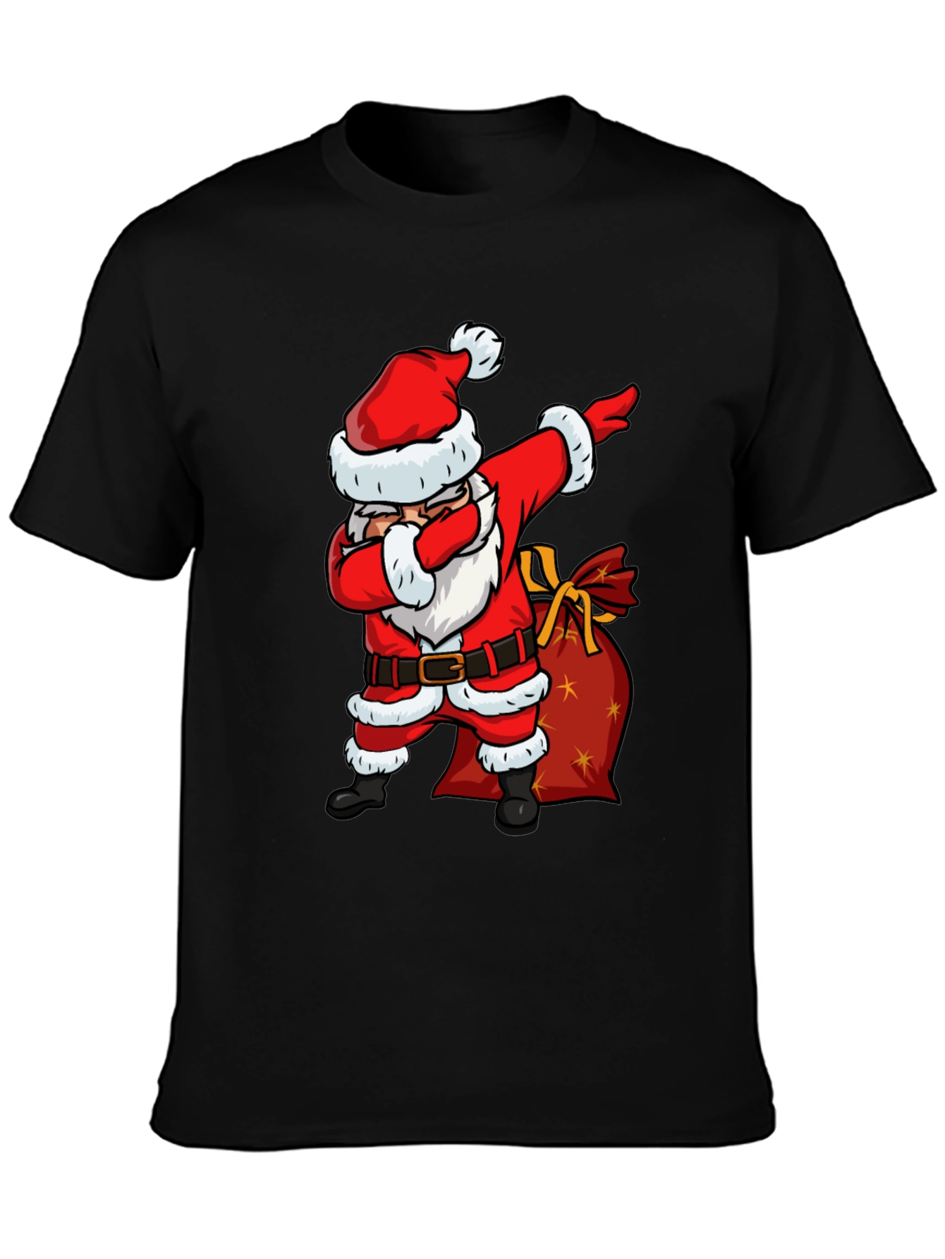 Santa Dabbing Graphic Tee - Christmas Holiday Shirt
