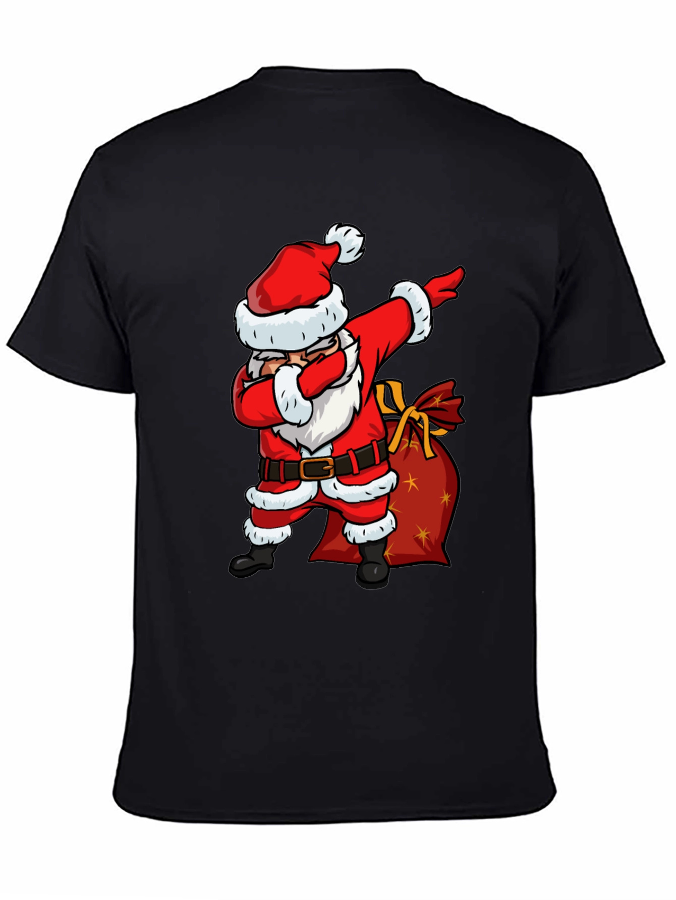 Santa Dabbing Graphic Tee - Christmas Holiday Shirt