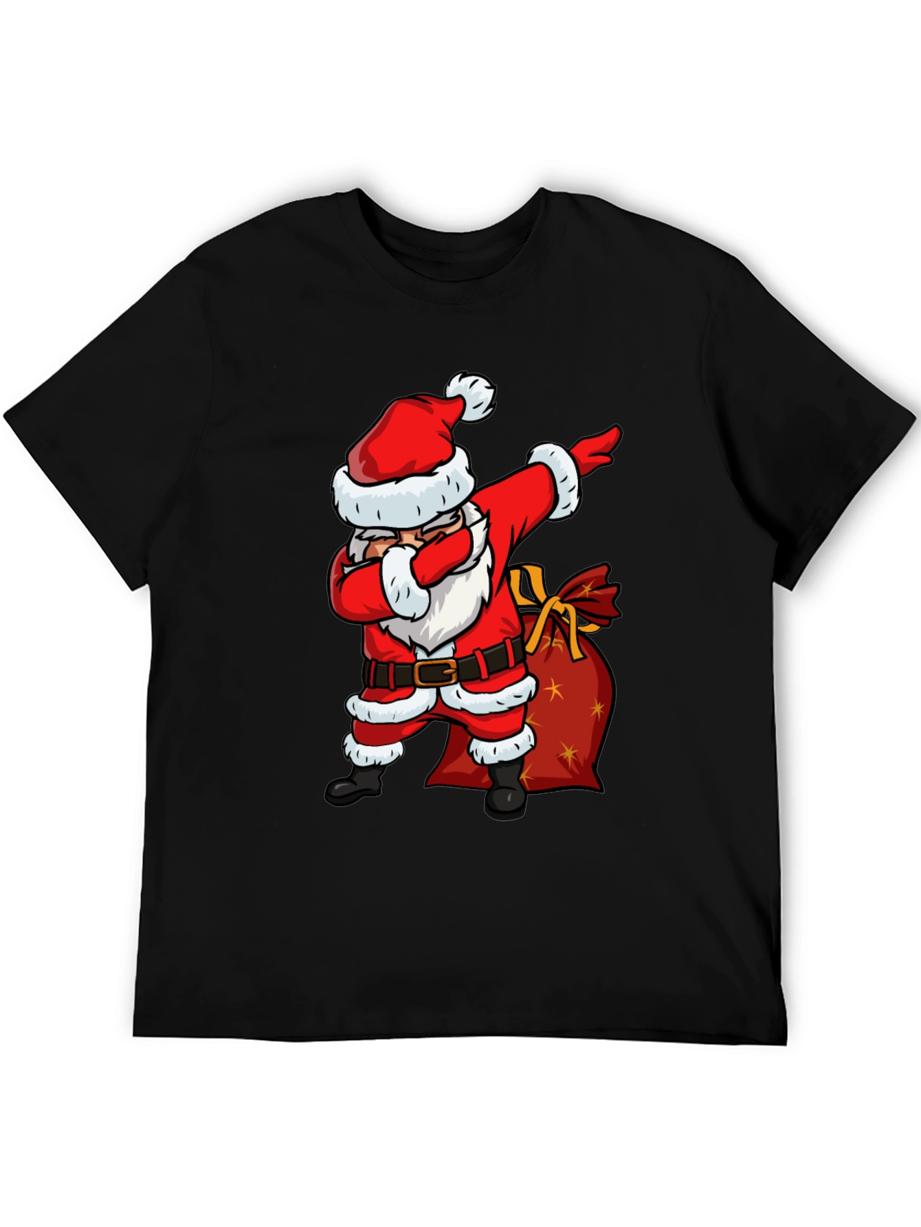 Santa Dabbing Graphic Tee - Christmas Holiday Shirt