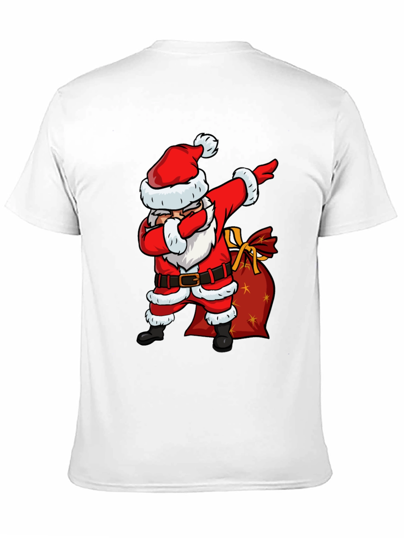 Santa Dabbing Graphic Tee - Christmas Holiday Shirt