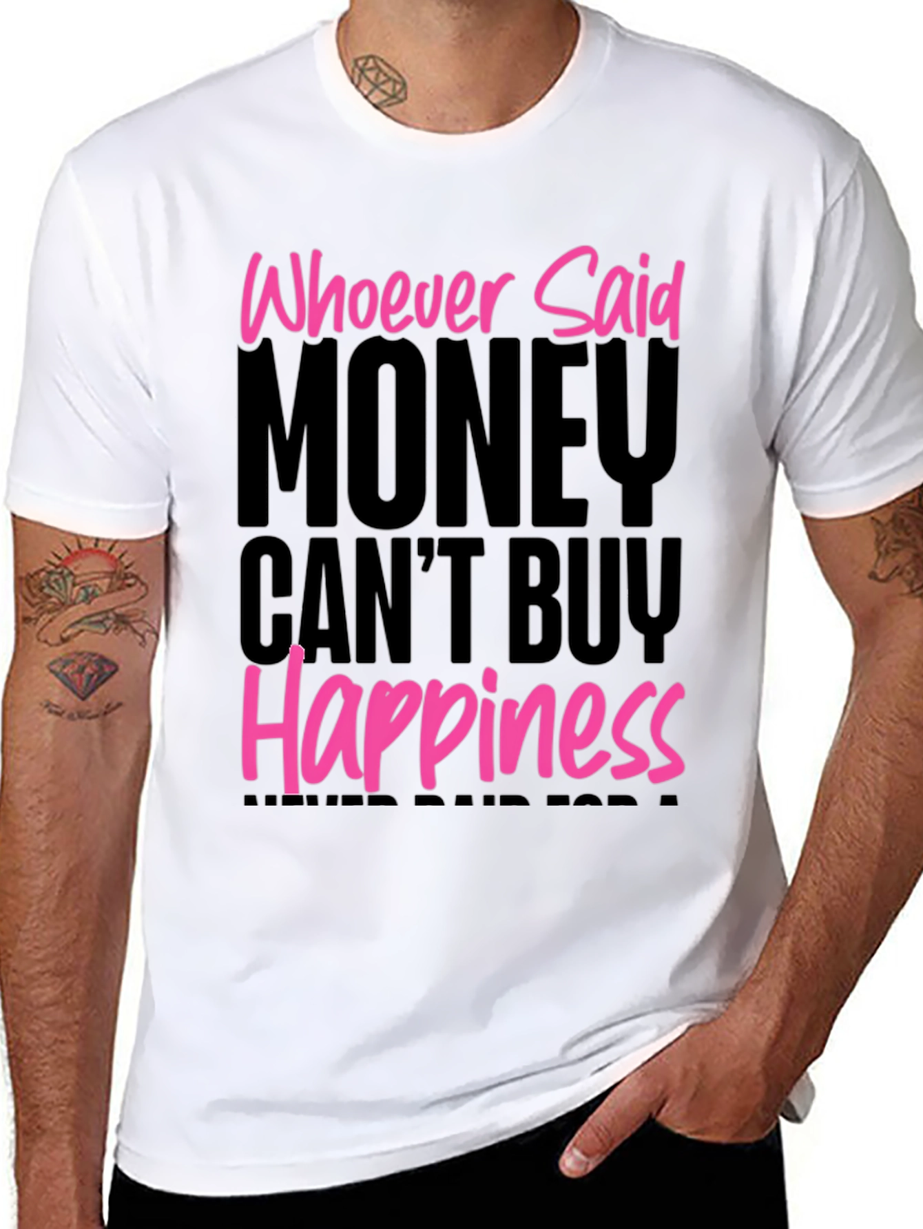 Money Can Buy Happiness Graphic T-Shirt