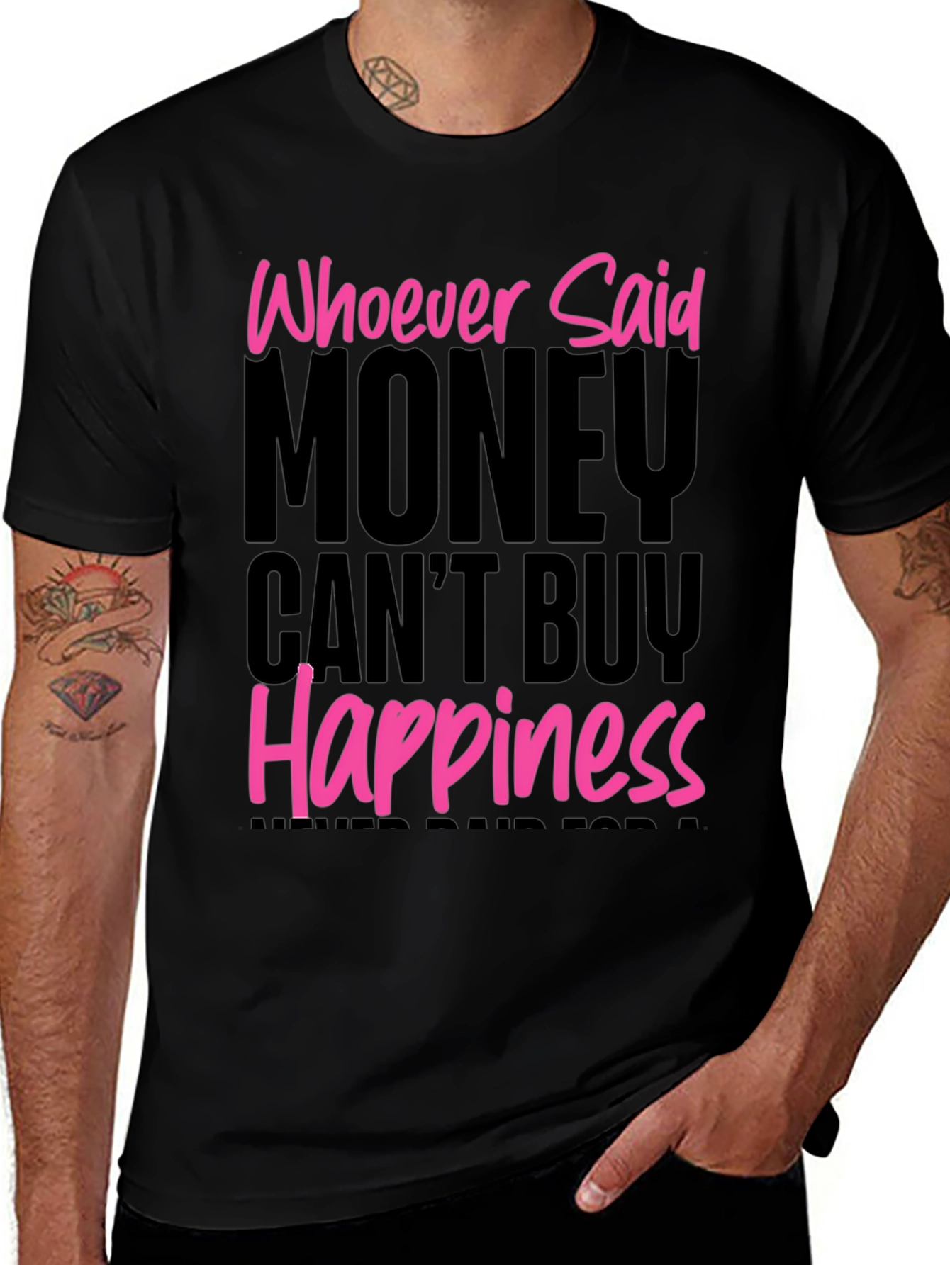 Money Can Buy Happiness Graphic T-Shirt