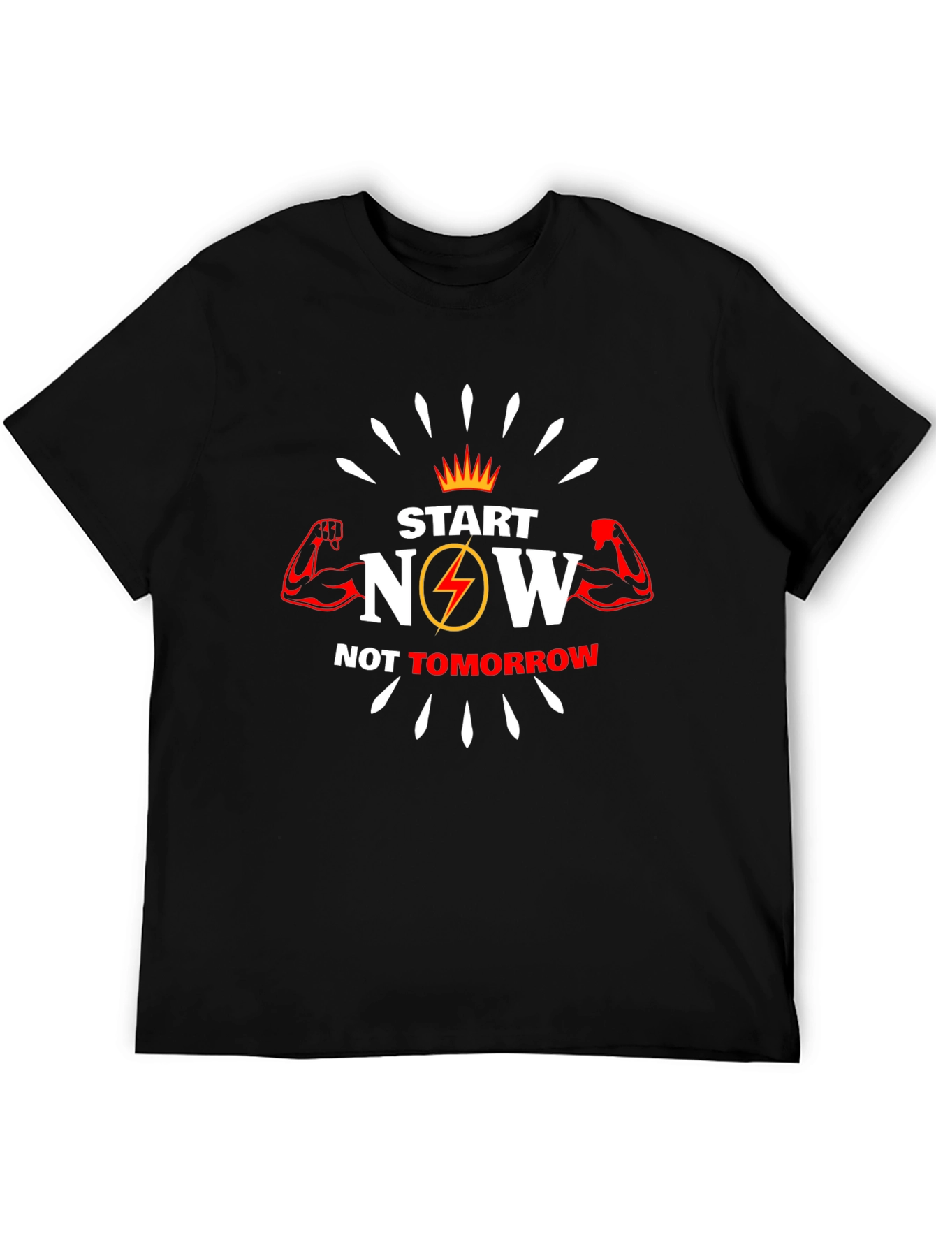 Start Now T-Shirt - Motivational Fitness Tee