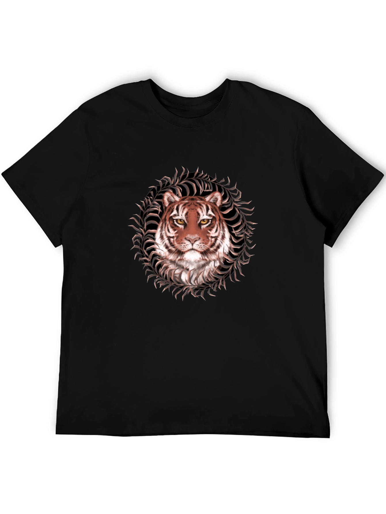 Tiger Graphic Tee - Black Stylish Animal Print