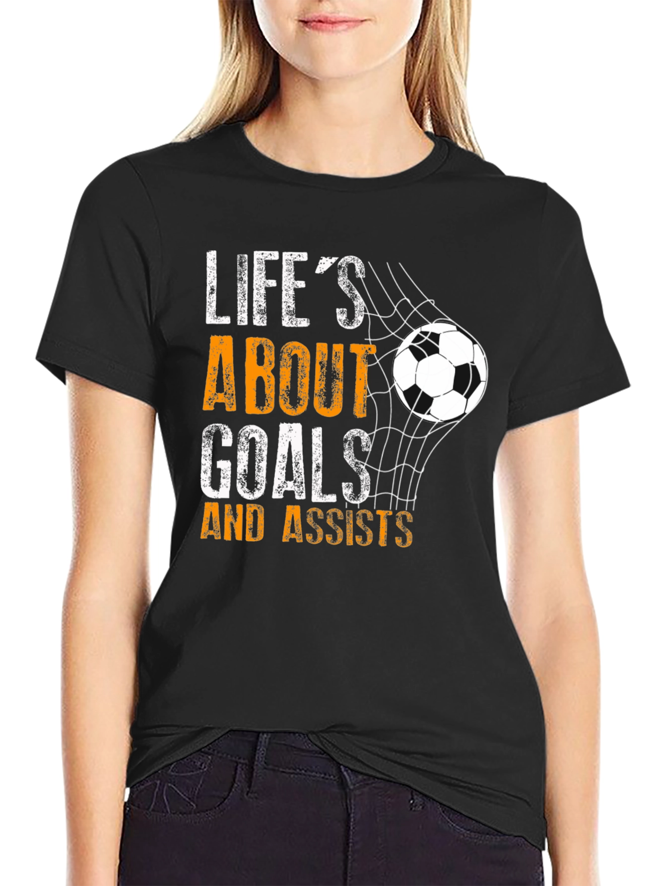 Lifes About Goals & Assists Soccer T-Shirt