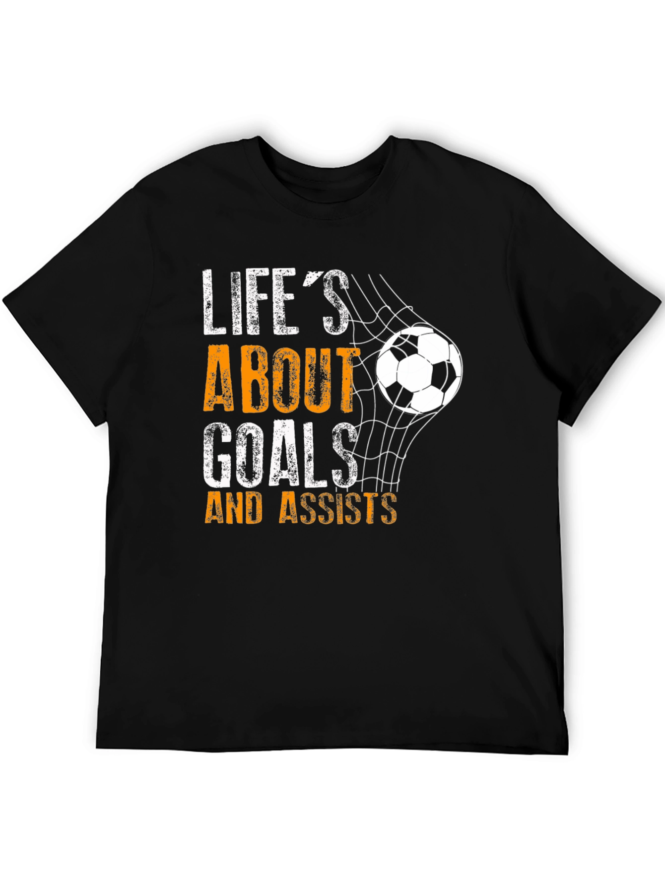 Lifes About Goals & Assists Soccer T-Shirt
