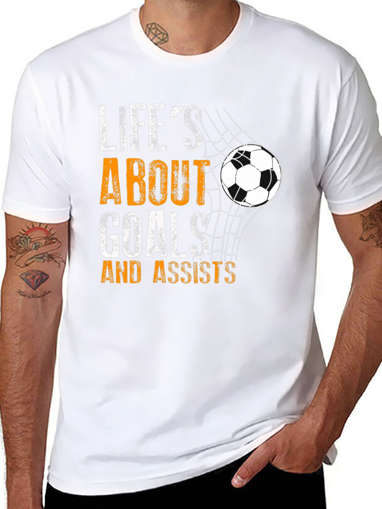 Lifes About Goals & Assists Soccer T-Shirt
