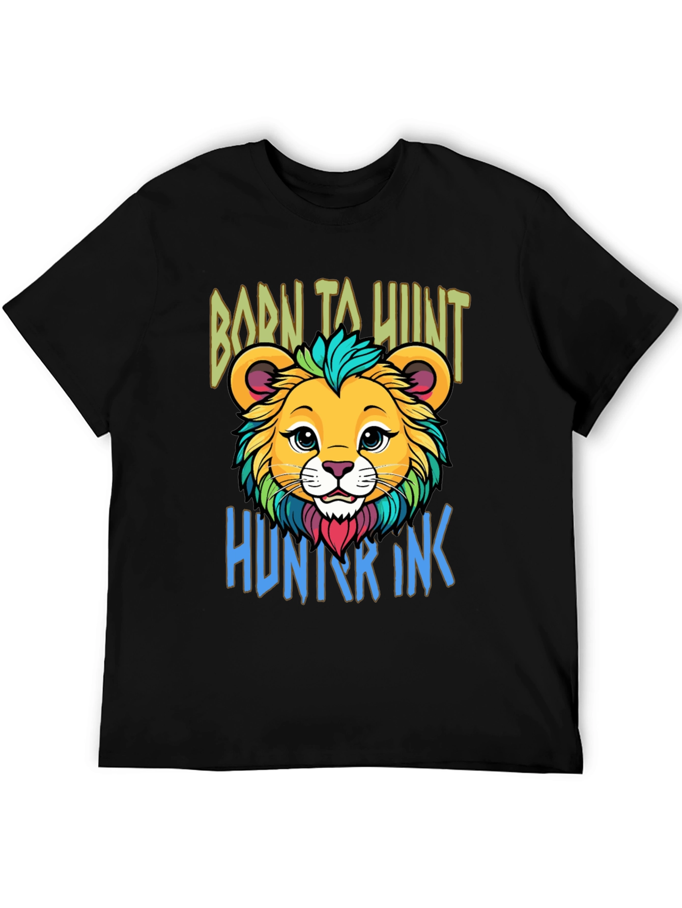 Born to Hunt Lion Graphic T-Shirt
