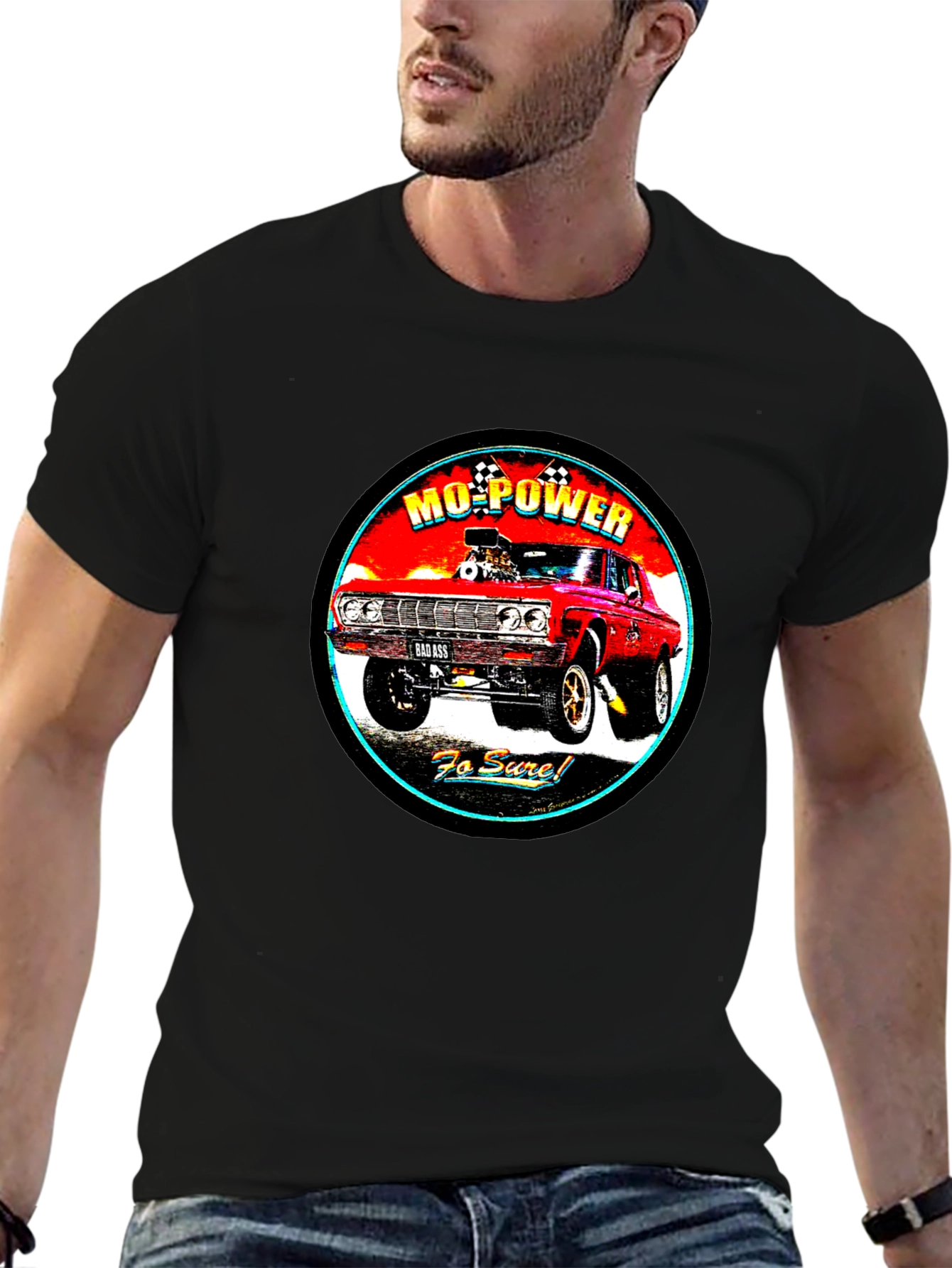 Mo-Power Classic Car Graphic T-Shirt