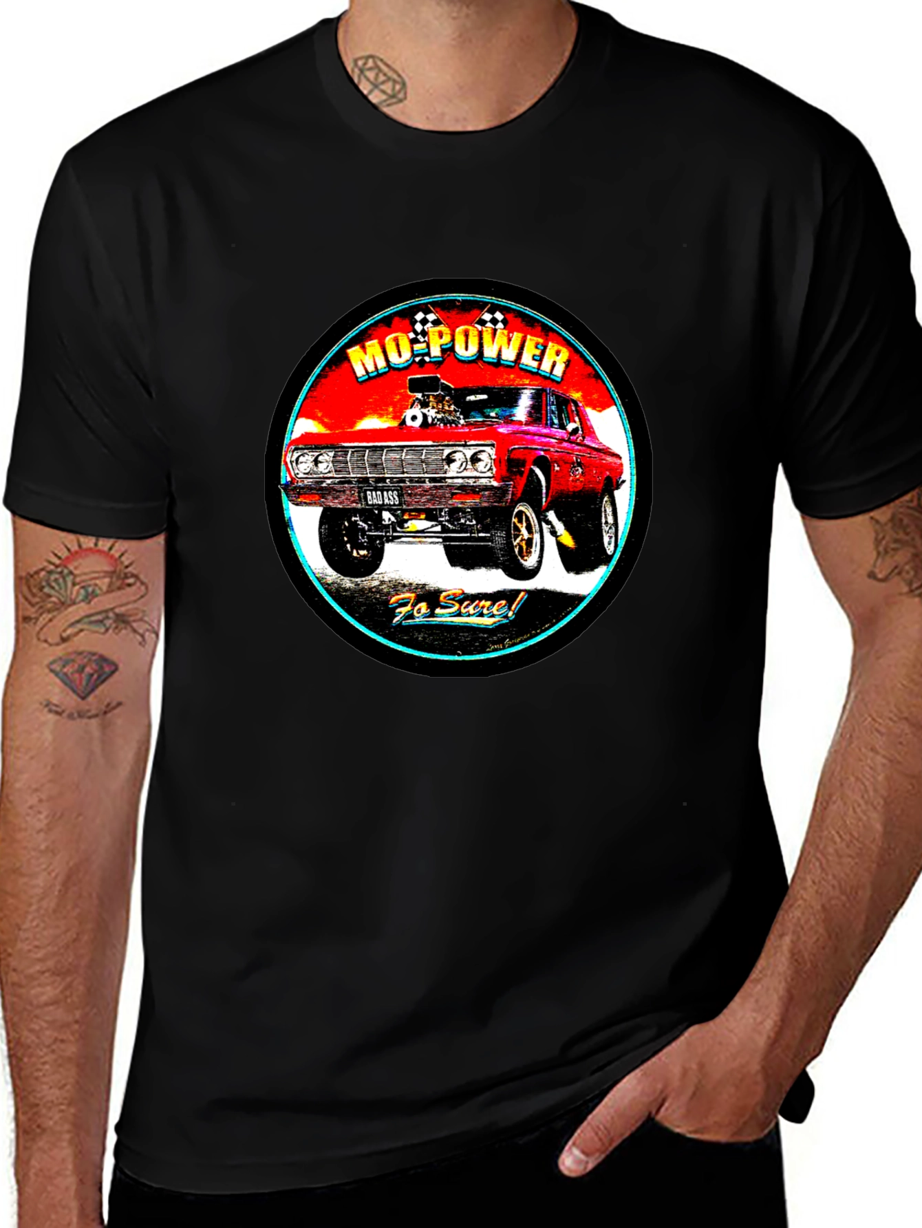 Mo-Power Classic Car Graphic T-Shirt