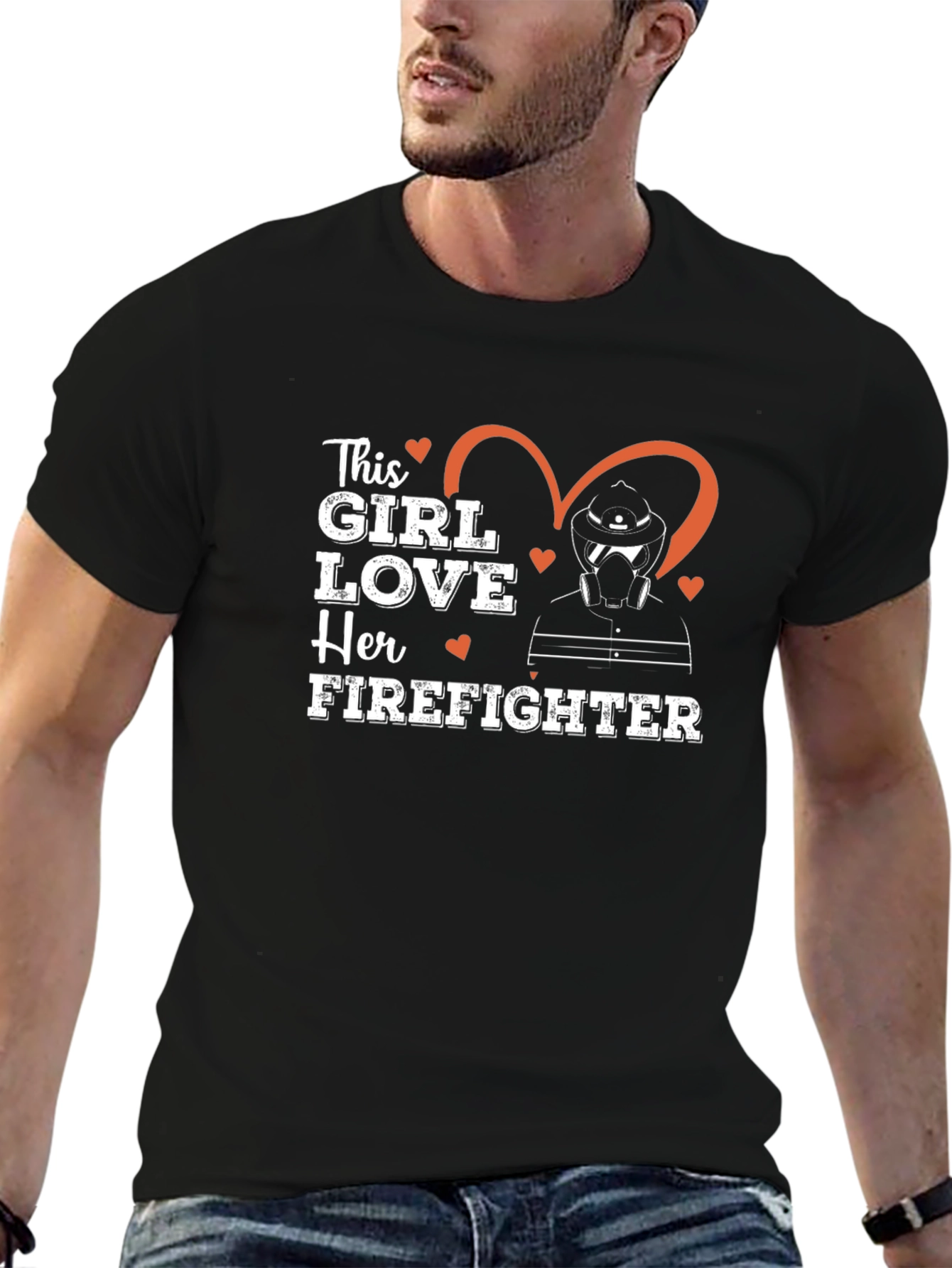 Firefighter Love T-Shirt - Gift for Her