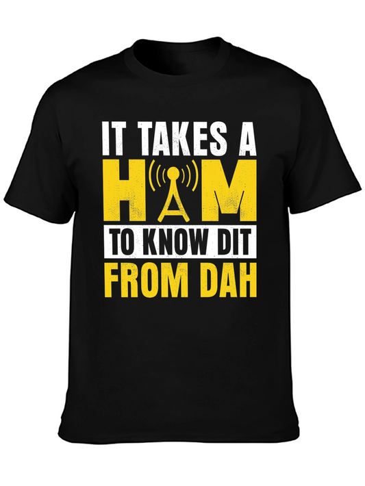 Ham Radio Operator T-Shirt - Know Dit From Dah