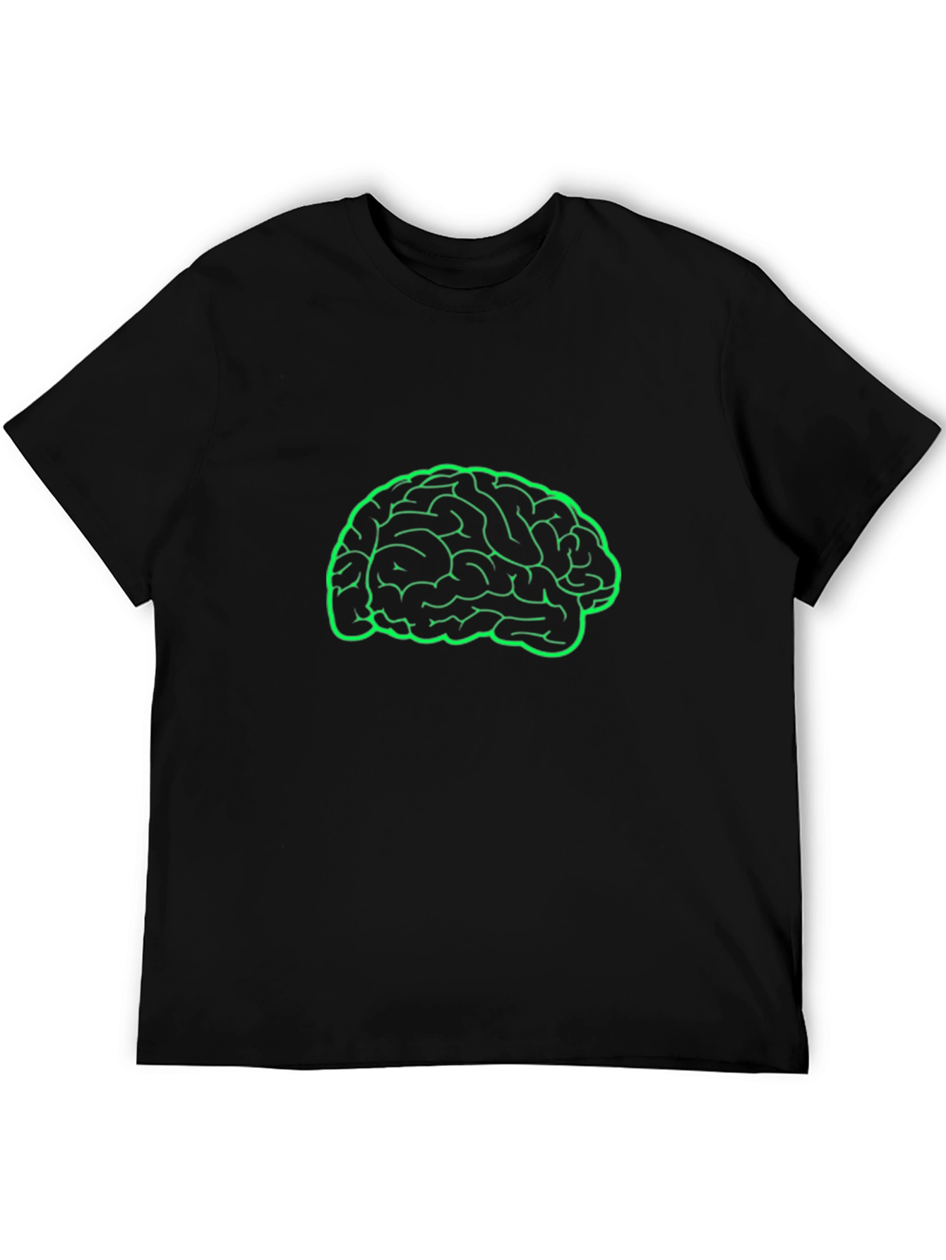 Brain Graphic Tee - Mens Black T-Shirt