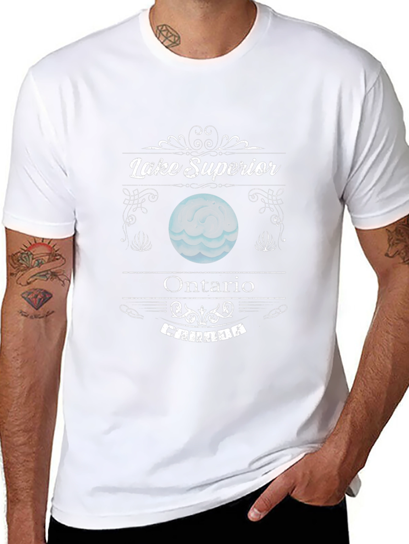Lake Superior Ontario Canada Graphic T-Shirt