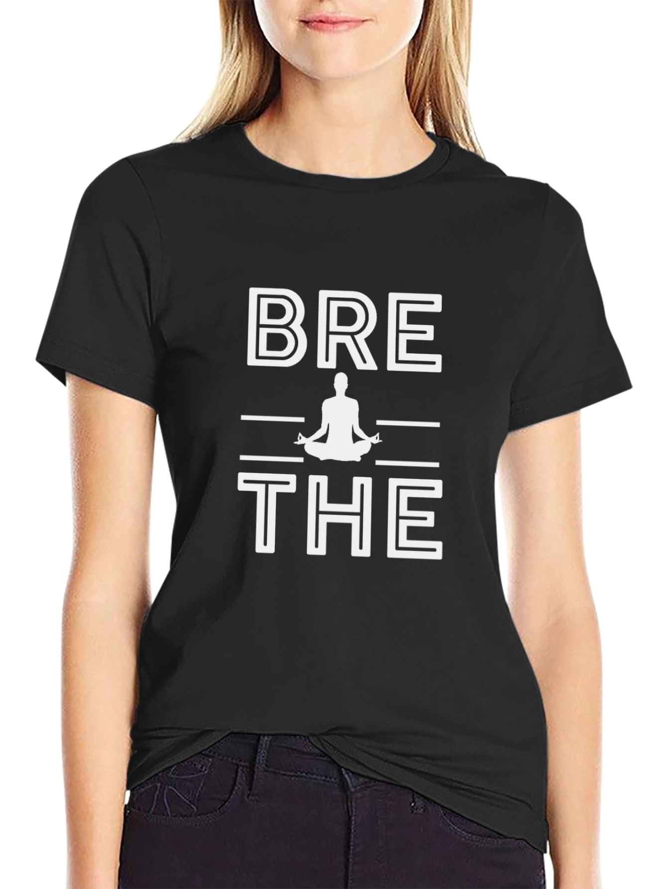 Breathe Yoga Meditation T-Shirt Relax Graphic Tee