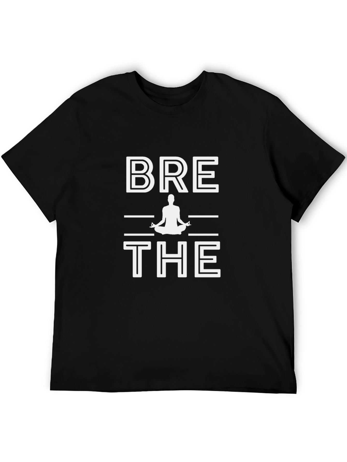 Breathe Yoga Meditation T-Shirt Relax Graphic Tee