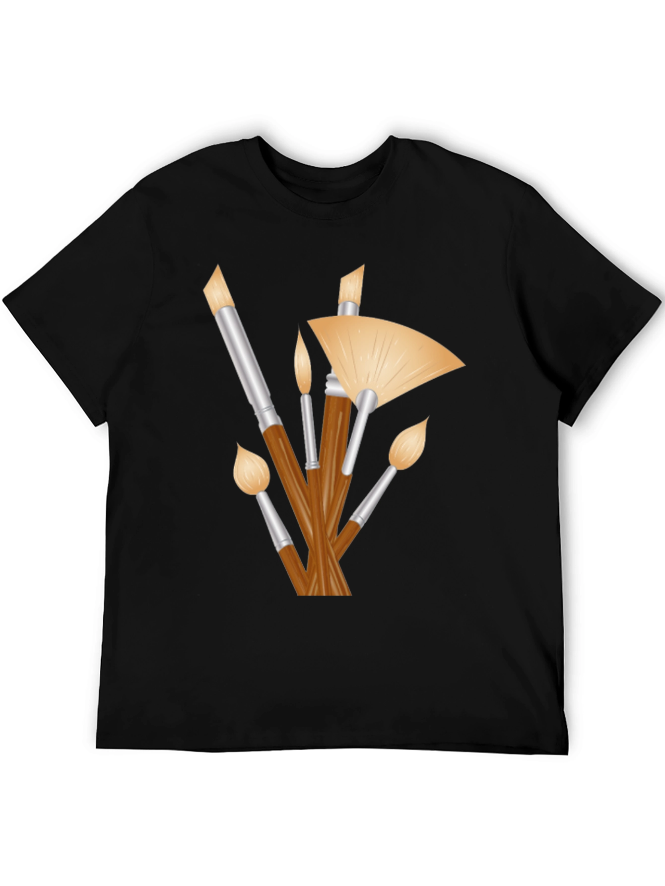 Paint Brush Graphic Tee - Artistic Style