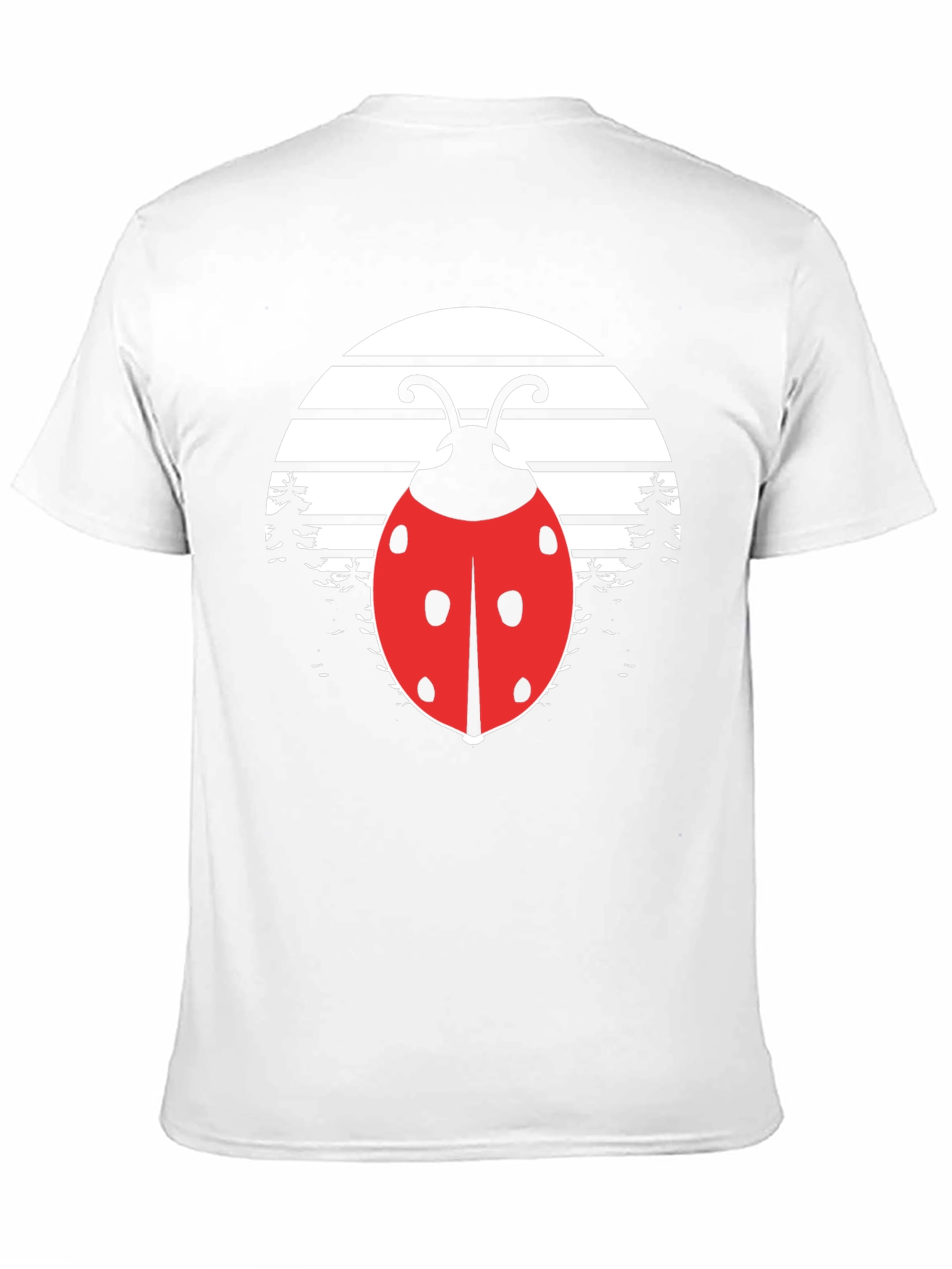 Ladybug Sunset Graphic Tee - Black Cotton Blend
