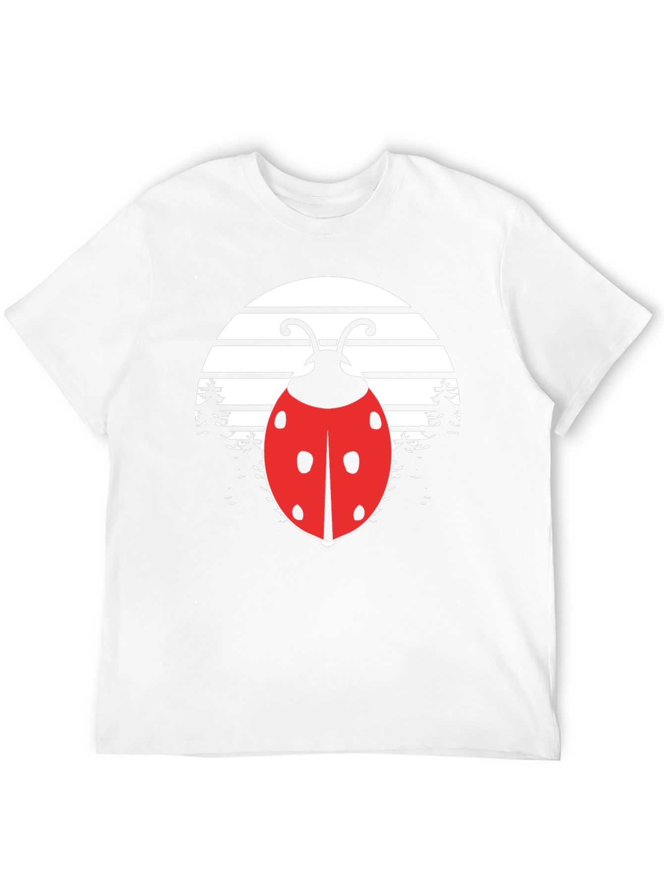 Ladybug Sunset Graphic Tee - Black Cotton Blend