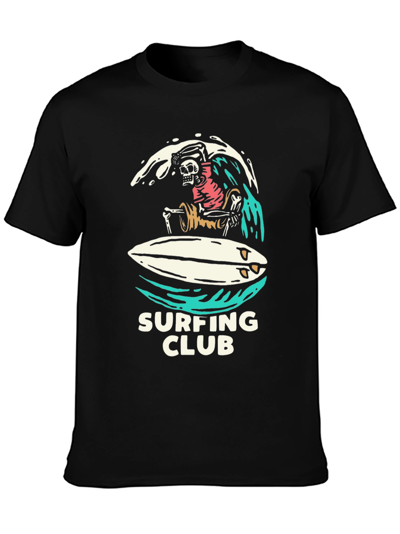 Surfing Club Skeleton T-Shirt