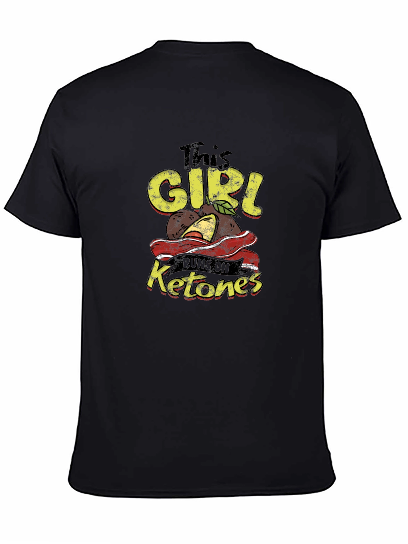 This Girl Runs on Ketones Black T-Shirt