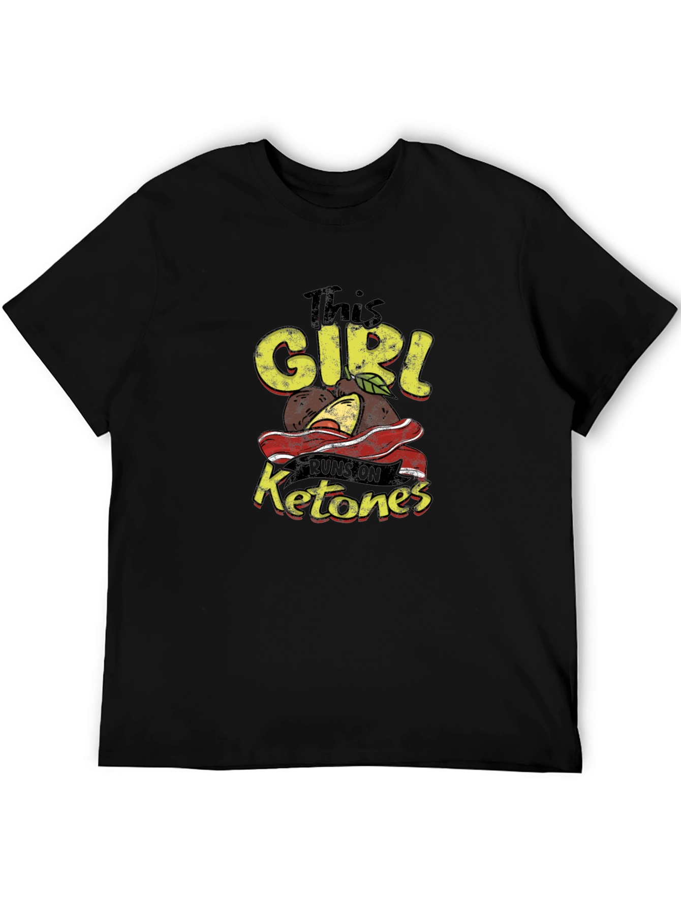 This Girl Runs on Ketones Black T-Shirt