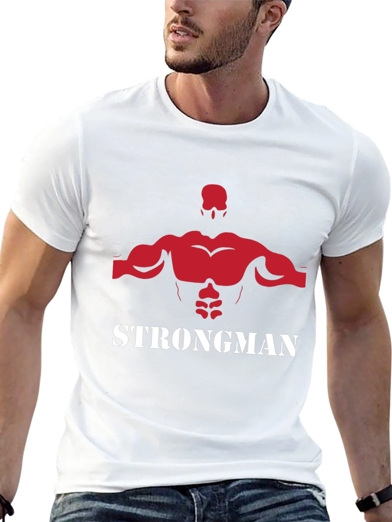 Strongman Graphic Tee - Black