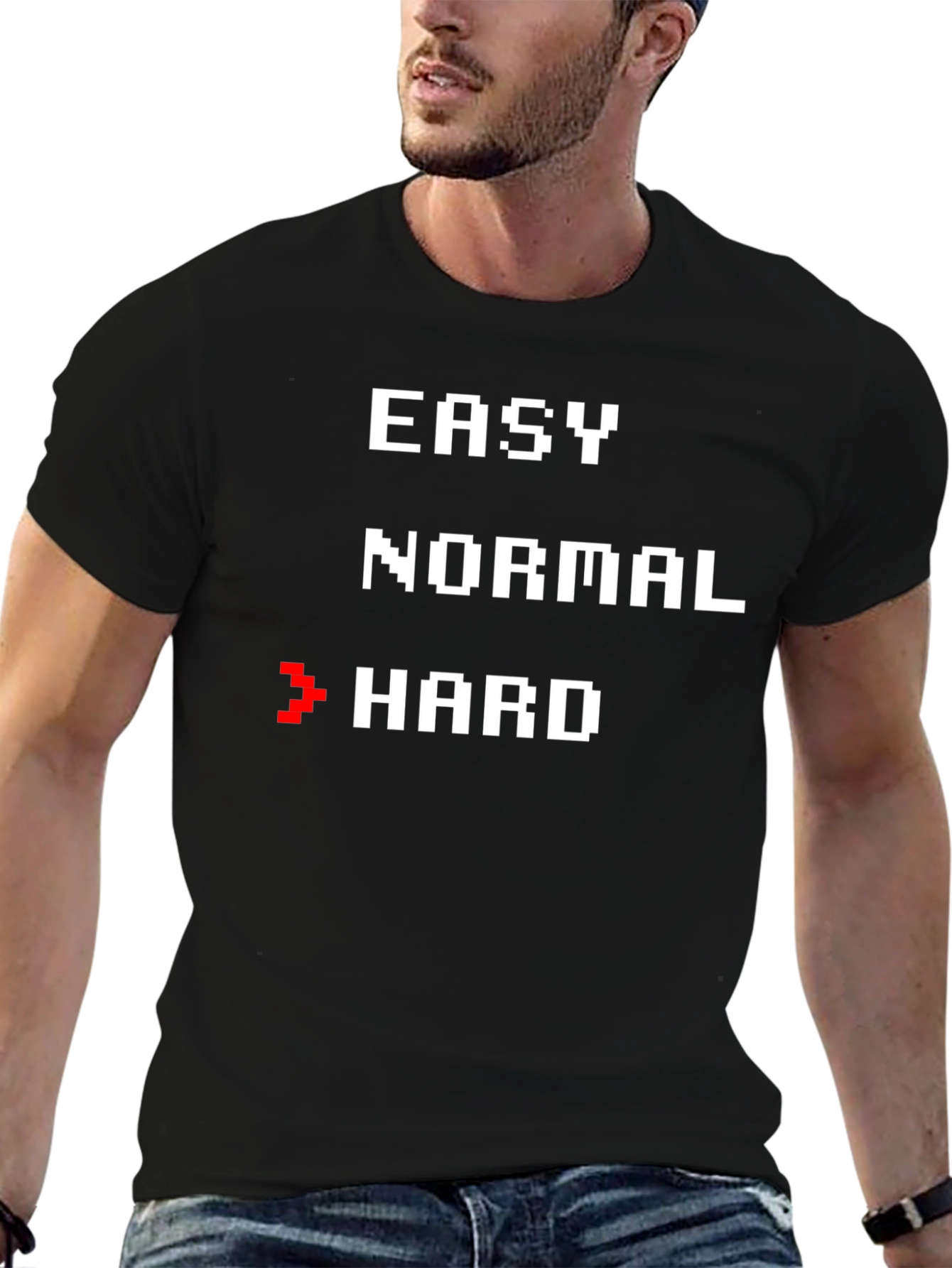 Retro Gamer T-Shirt - Choose Your Difficulty!