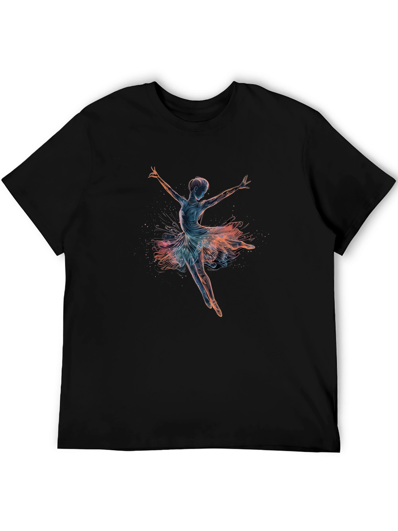 Ballerina Graphic Black T-Shirt