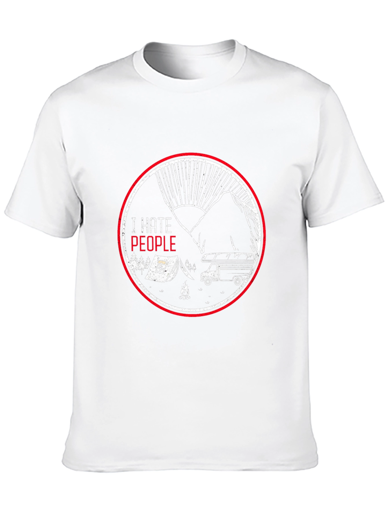 I Hate People Camping T-Shirt