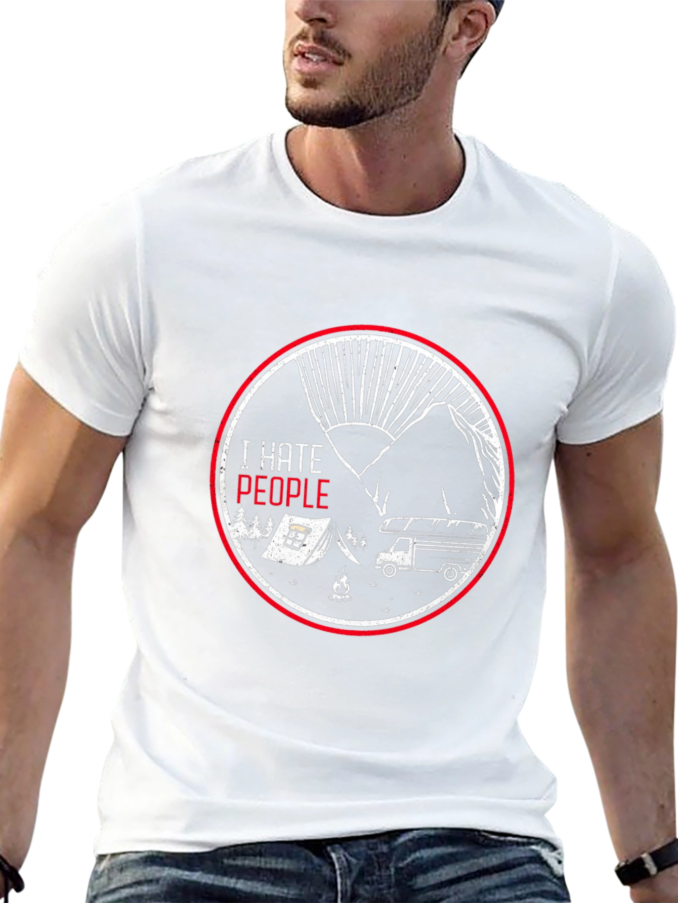 I Hate People Camping T-Shirt