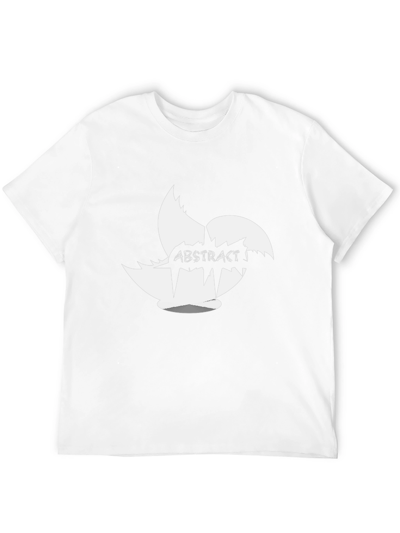 Abstract Art Graphic Print Black T-Shirt