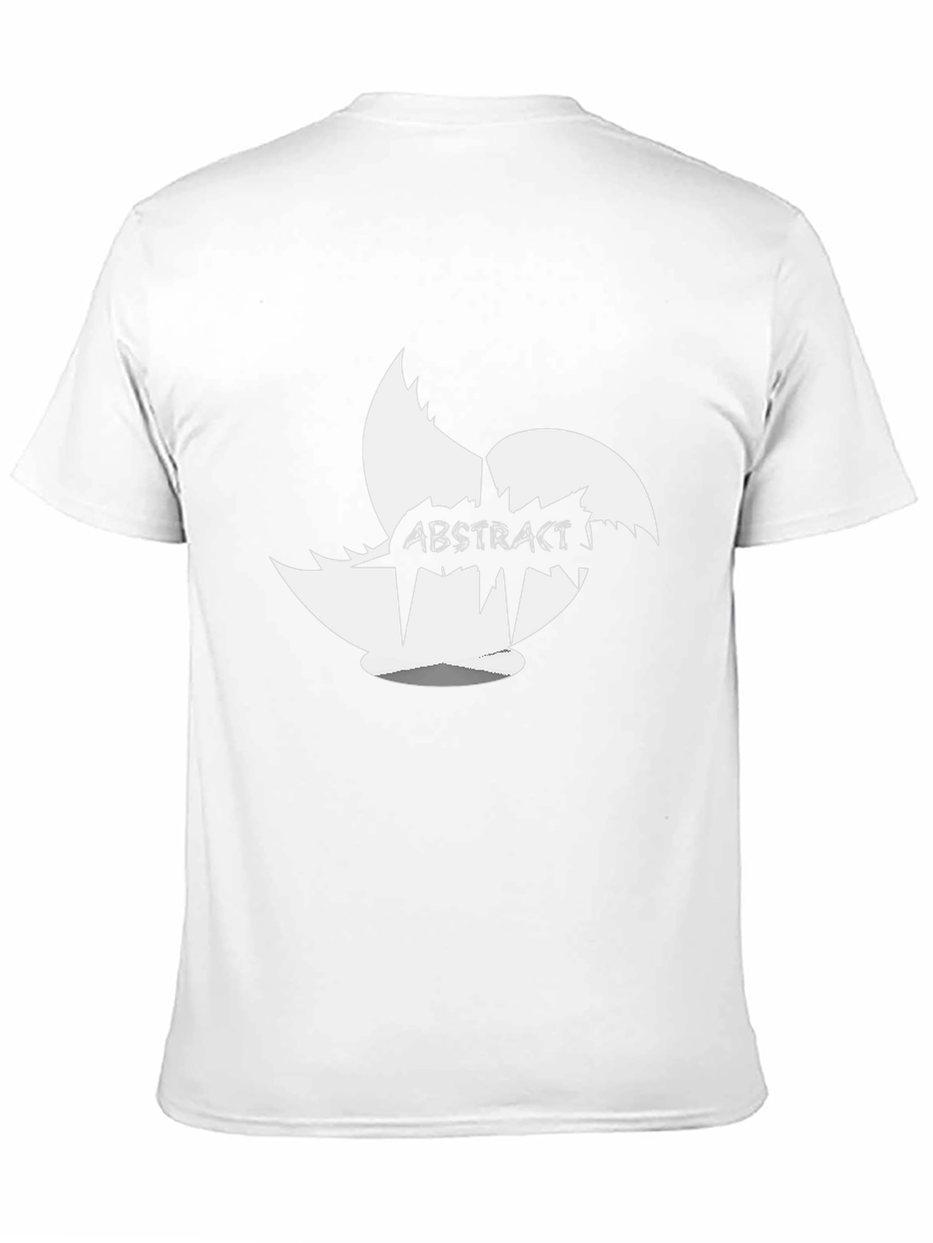 Abstract Art Graphic Print Black T-Shirt