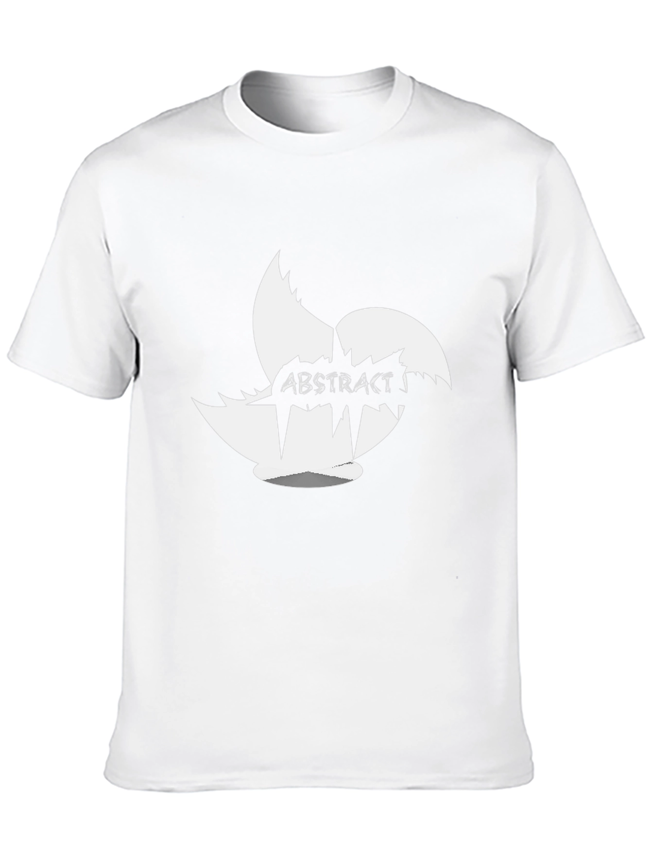 Abstract Art Graphic Print Black T-Shirt