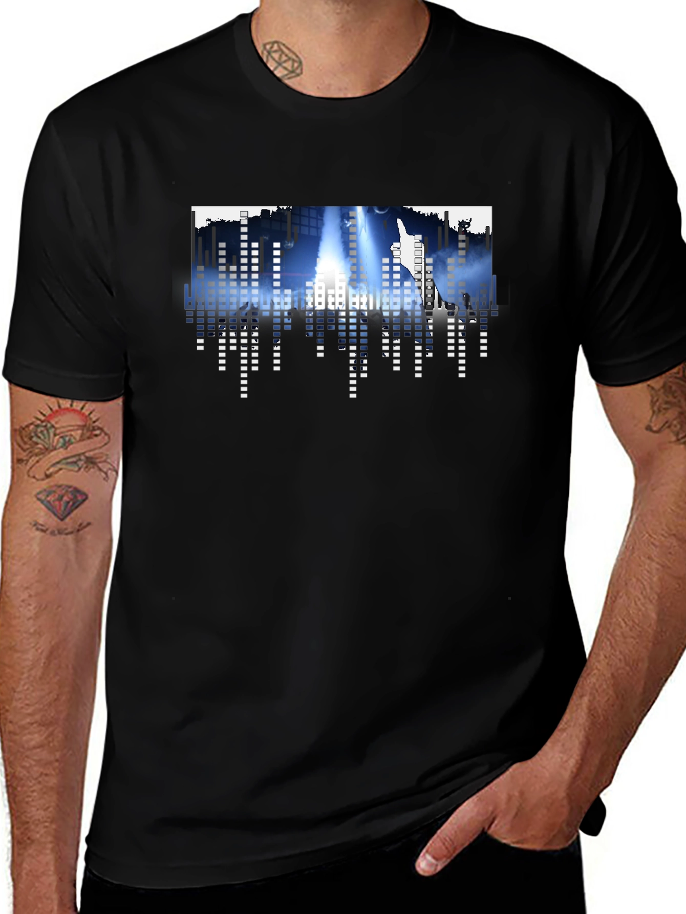 Urban Beat Tee - Cityscape Equalizer T-Shirt