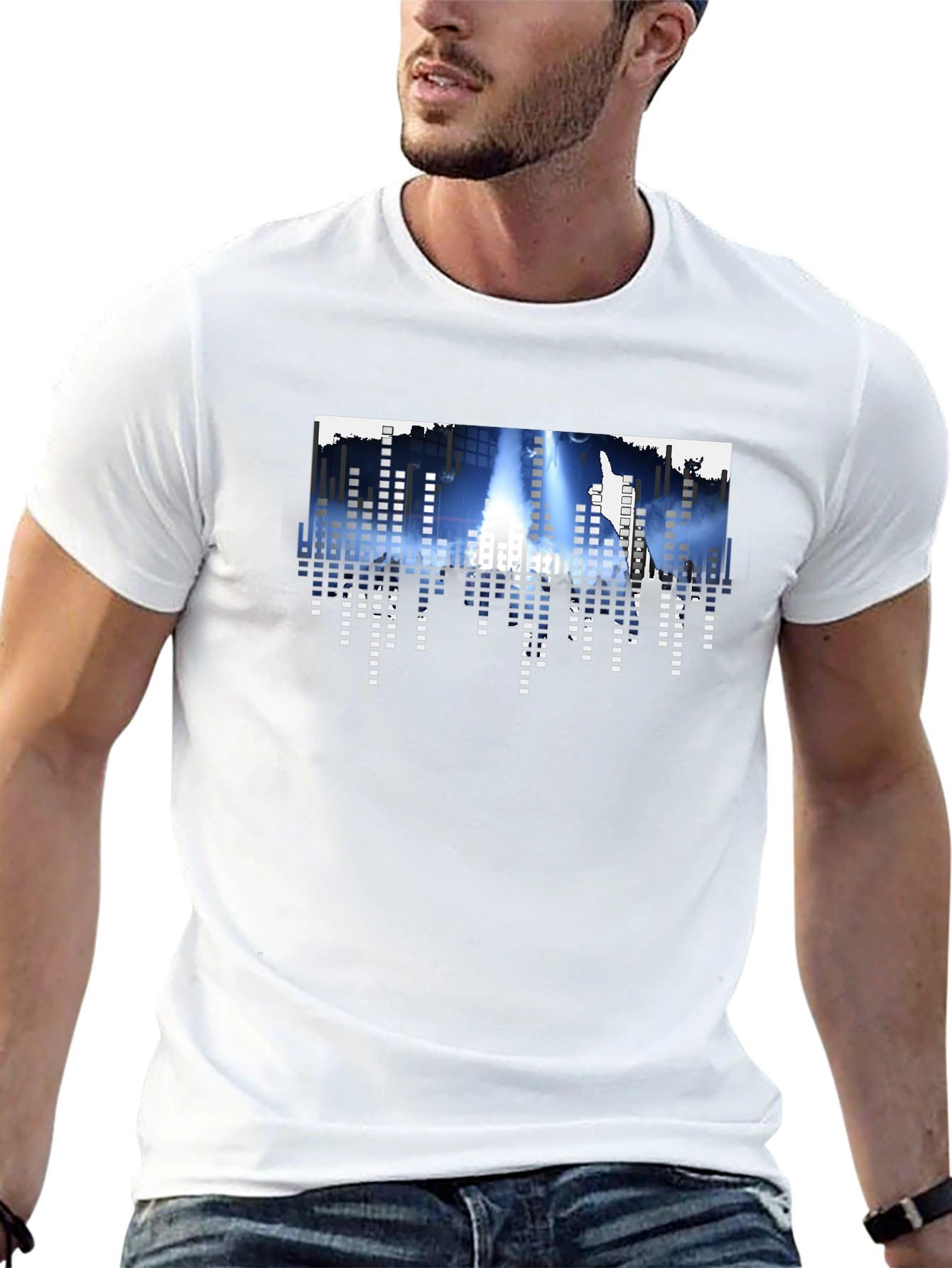 Urban Beat Tee - Cityscape Equalizer T-Shirt