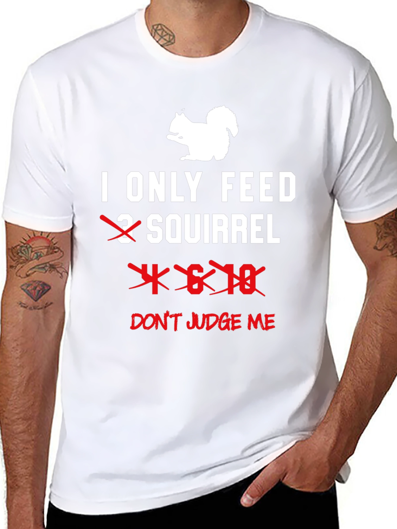 Funny Squirrel Lover T-Shirt - Dont Judge Me