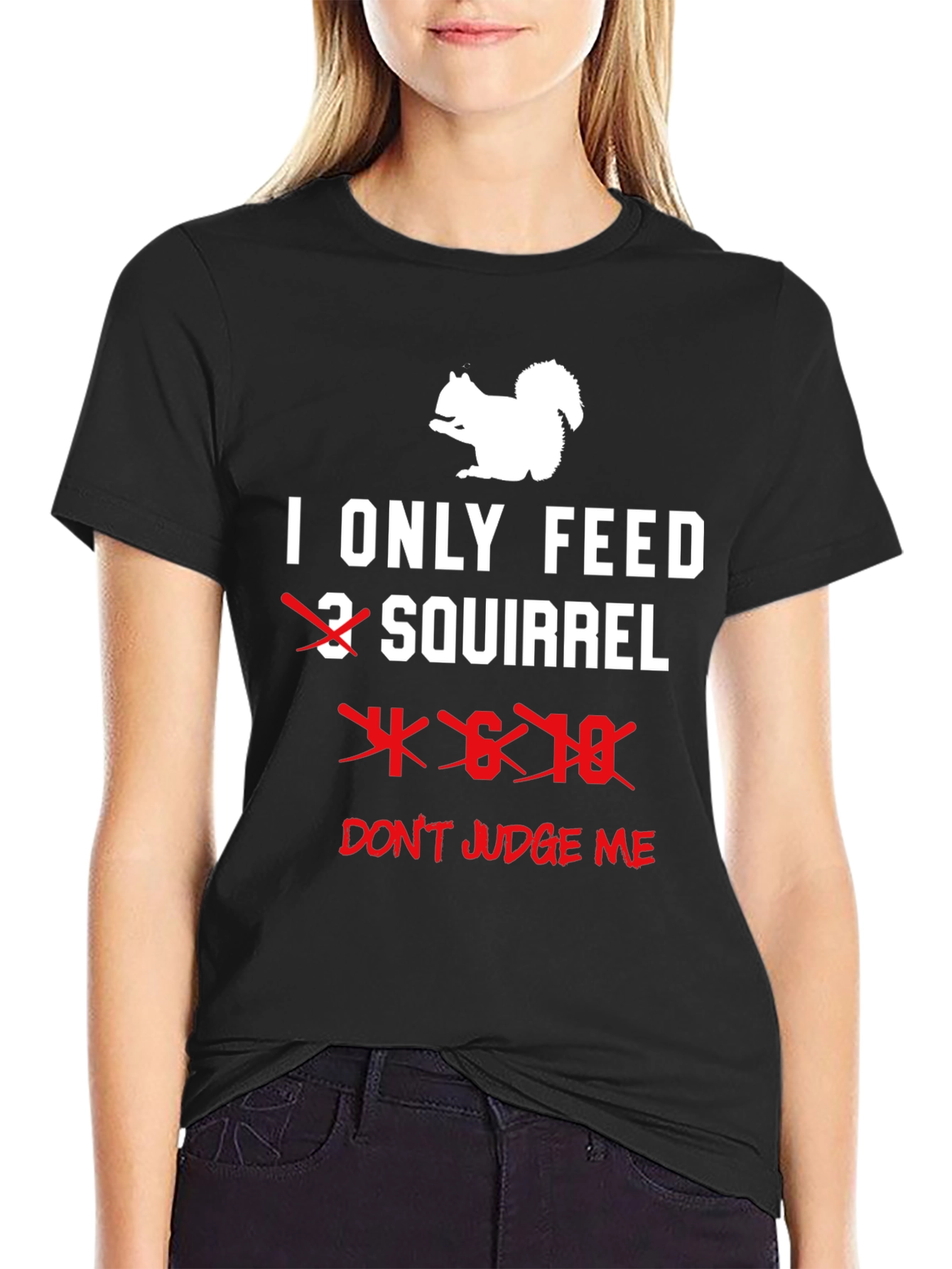 Funny Squirrel Lover T-Shirt - Dont Judge Me