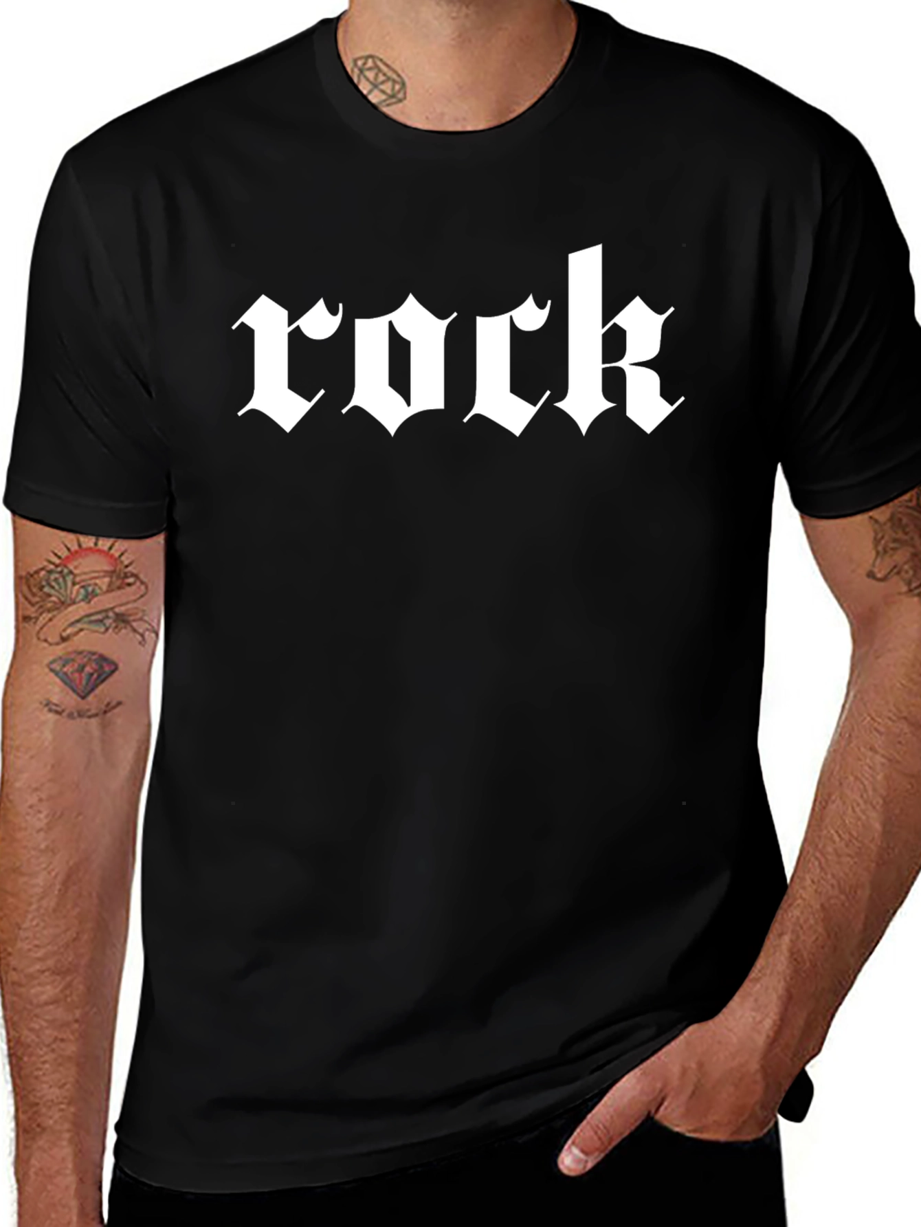 Rock Graphic Black T-Shirt