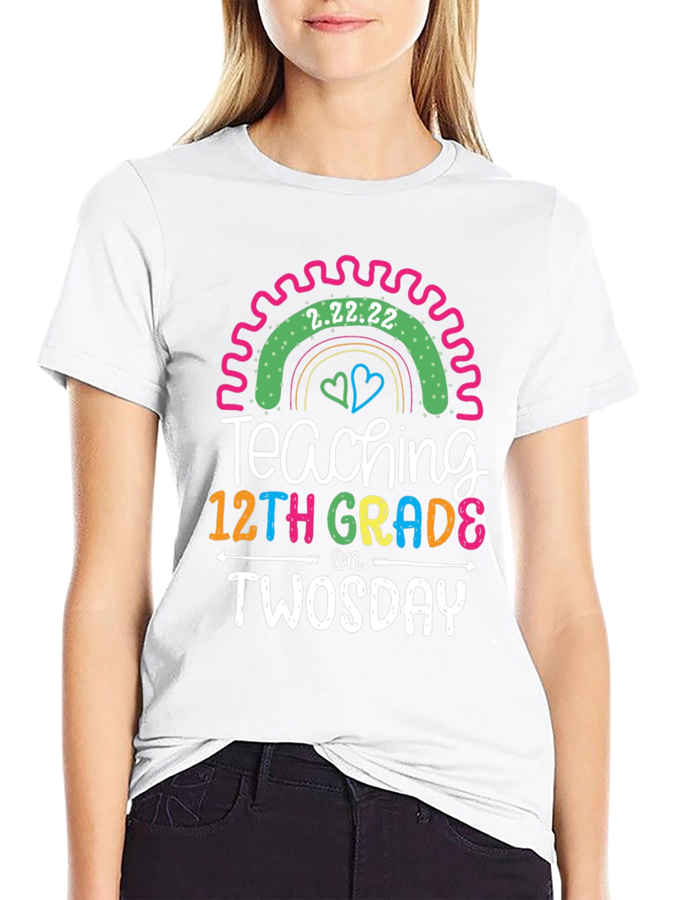 Teaching 12th Grade on Twosday Tee
