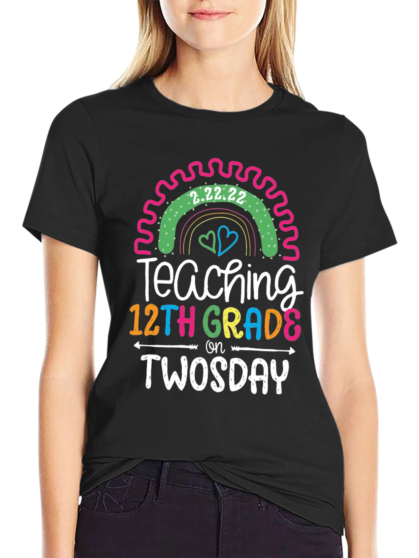 Teaching 12th Grade on Twosday Tee
