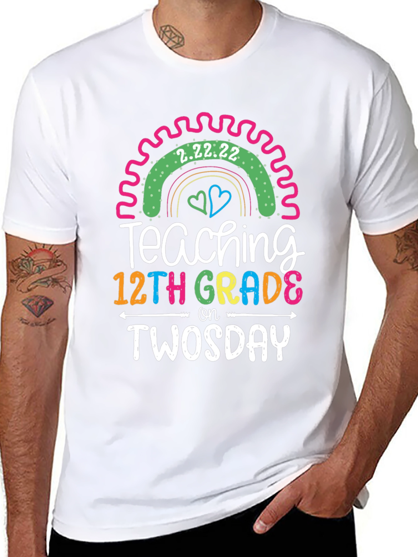 Teaching 12th Grade on Twosday Tee
