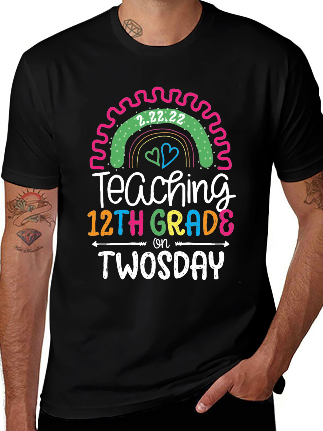 Teaching 12th Grade on Twosday Tee