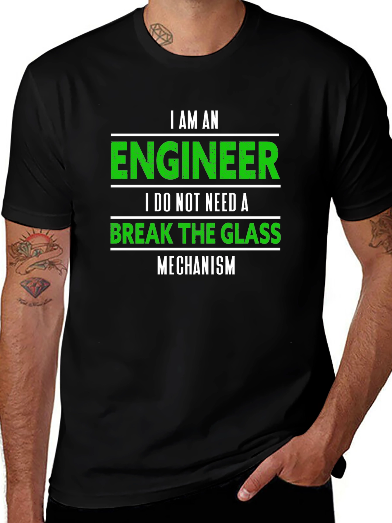 Engineer T-Shirt: Break The Glass Mechanism