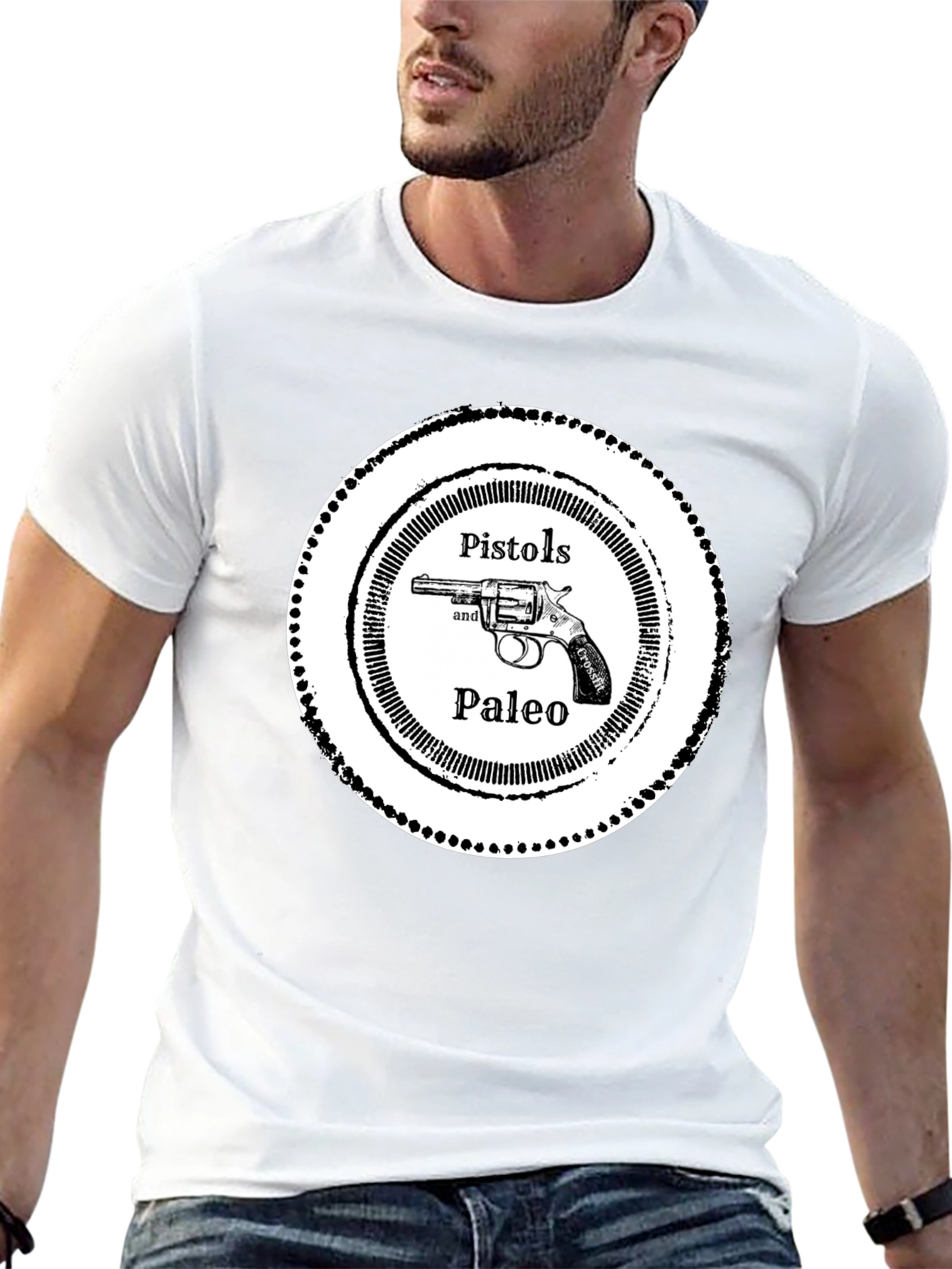 Pistols and Paleo Graphic Tee - Black