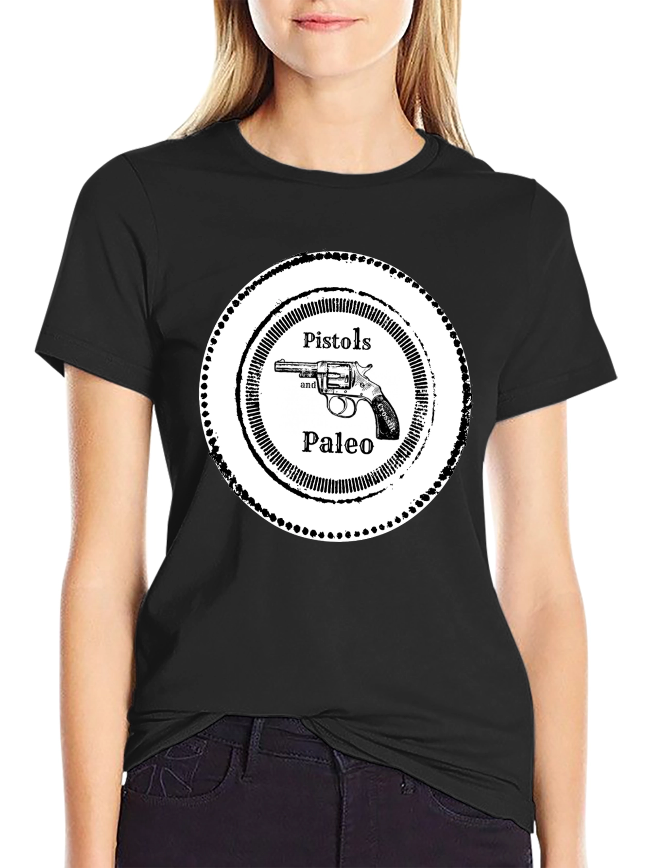 Pistols and Paleo Graphic Tee - Black